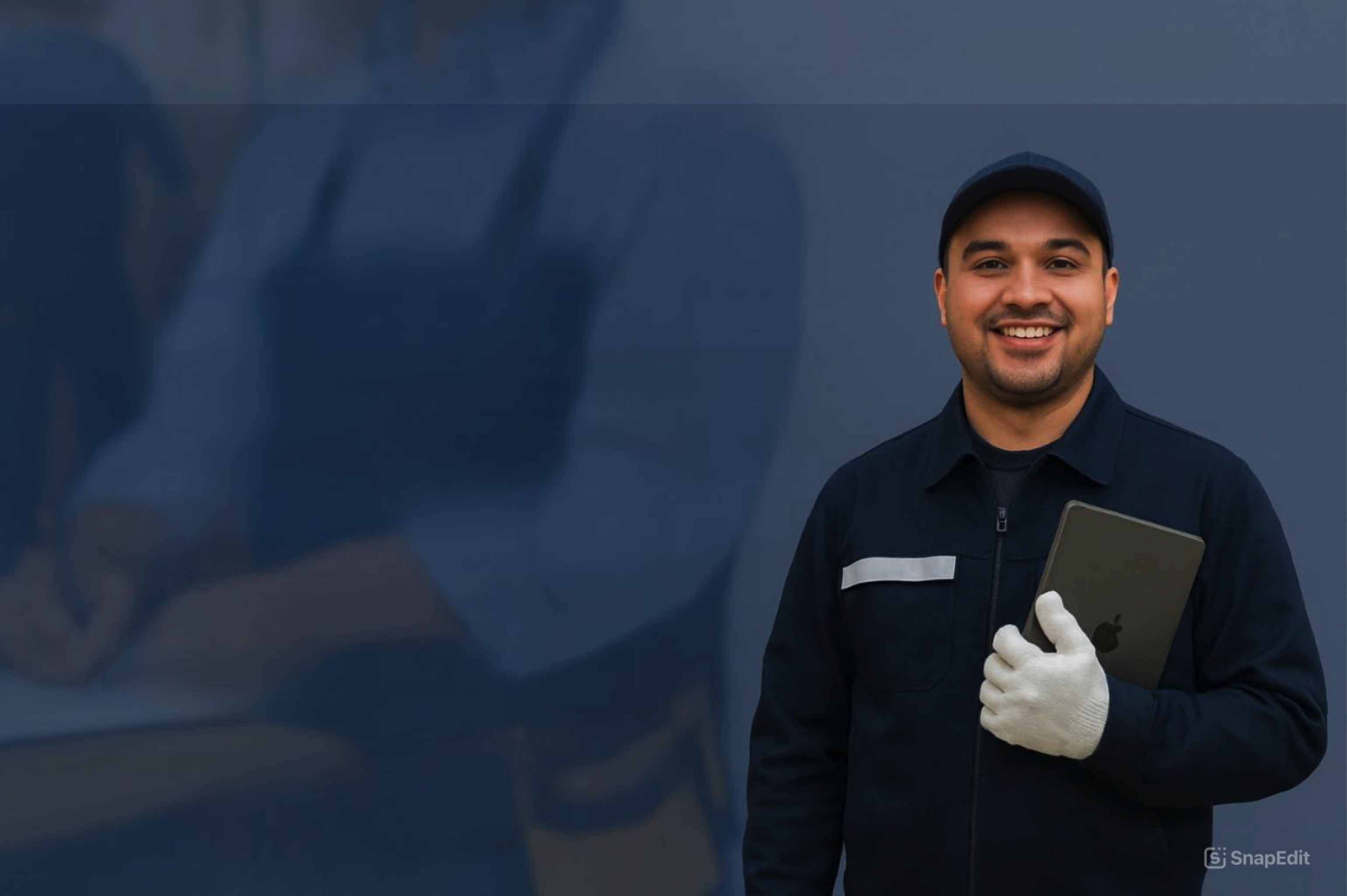 Fondo con técnico